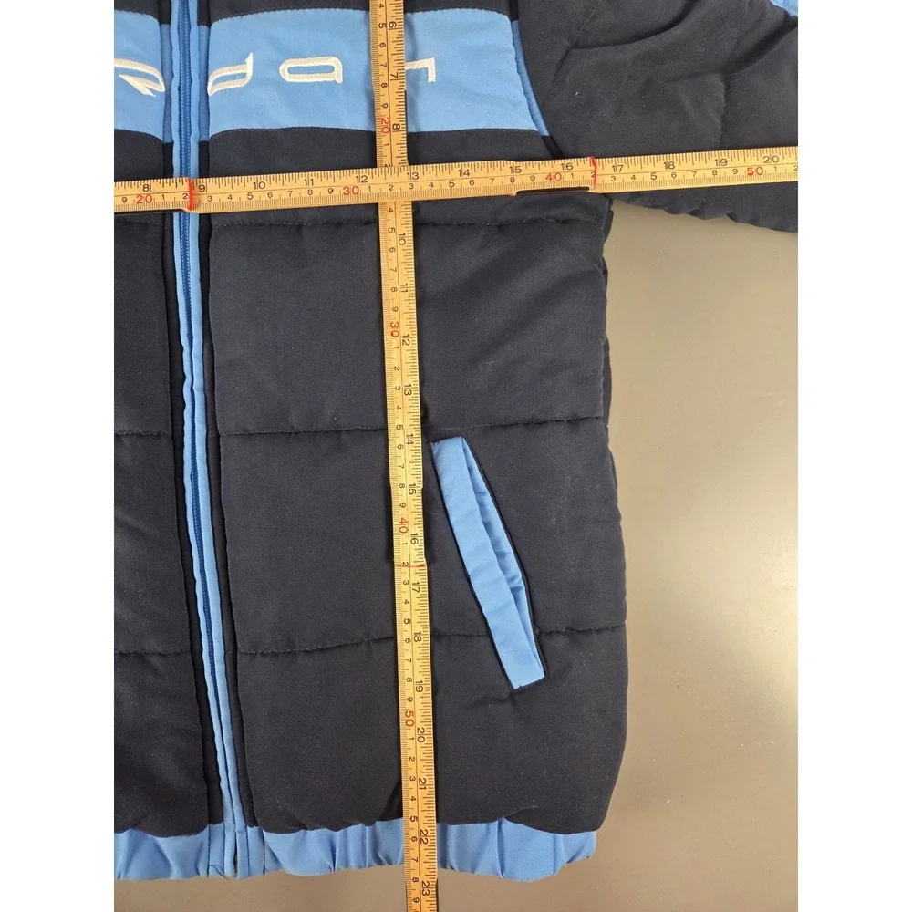 JORDAN Fleece Lined Insulated Puffer Jacket, Boys S, Blue Embroidered